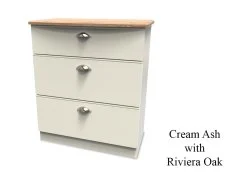 Welcome Welcome Victoria 3 Drawer Deep Chest of Drawers (Assembled)