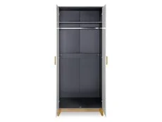 Seconique Seconique Cleveland Grey and White 2 Door Double Wardrobe