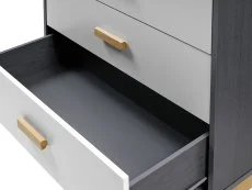 Seconique Seconique Cleveland Grey and White 3+2 Drawer Chest of Drawers