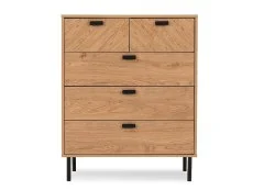 Seconique Seconique Leon Oak 3+2 Drawer Chest of Drawers