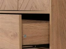 Seconique Seconique Leon Oak 2 Door 2 Drawer Storage Unit