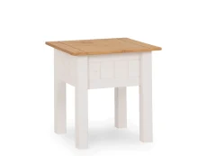 Seconique Panama White and Waxed Pine Lamp Table