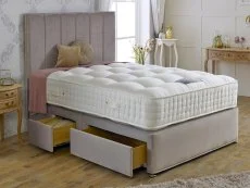 Dura Dura Royal Crown Natural Pocket 2000 5ft King Size Divan Bed