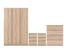 Seconique Seconique Malvern Sonoma Oak 4 Piece Large Bedroom Furniture Package