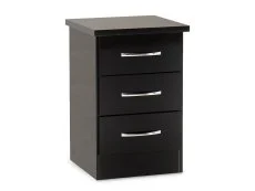 Seconique Seconique Nevada Black High Gloss 4 Piece Large Bedroom Furniture Package