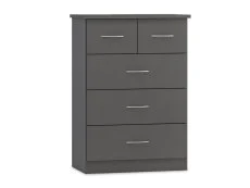 Seconique Seconique Nevada Matt Grey 4 Piece Large Bedroom Furniture Package