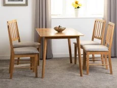 Seconique Seconique Austin Oak Dining Table and 4 Chair Set