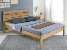 Seconique Seconique Ronan 5ft King Size Waxed Pine Wooden Bed Frame