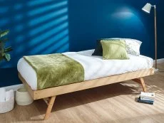 GFW GFW Madrid Oak Wooden Day Bed with Guest Bed Frame