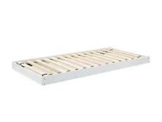 GFW GFW Madrid 3ft Single White Wooden Day Bed with Guest Bed Frame