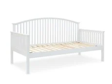 GFW GFW Madrid 3ft Single White Wooden Day Bed with Guest Bed Frame