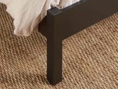 Birlea Birlea Croxley Rattan Black Wooden Bed Frame