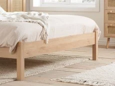 Birlea Furniture & Beds Birlea Croxley 4ft6 Double Rattan and Oak Wooden Bed Frame