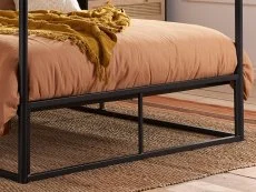 Birlea Furniture & Beds Birlea Farringdon 5ft King Size Black 4 Poster Metal Bed Frame