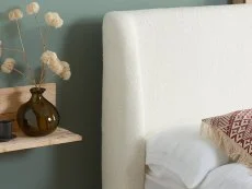 Birlea Birlea Halfden White Fabric Bed Frame