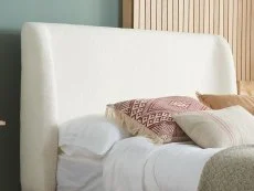 Birlea Birlea Halfden White Fabric Bed Frame