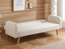 Birlea Furniture & Beds Birlea Micah White Fabric Sofa Bed
