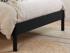 Birlea Birlea Margot Rattan Black Wooden Bed Frame