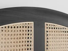 Birlea Birlea Leonie Rattan Black Wooden Bed Frame
