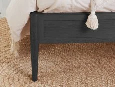 Birlea Birlea Leonie Rattan Black Wooden Bed Frame