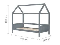 Birlea Birlea Home Grey Wooden Bed Frame