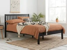 Birlea Furniture & Beds Birlea Nova 3ft Single Black Wooden Bed Frame