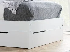 Birlea Birlea Alfie White Wooden 1 Drawer Storage Bed Frame