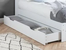 Birlea Furniture & Beds Birlea Alfie 3ft Single White Wooden 1 Drawer Bed Frame