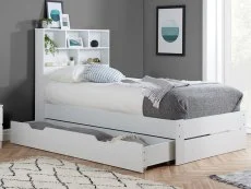Birlea Birlea Alfie White Wooden 1 Drawer Storage Bed Frame