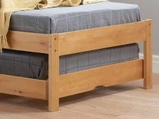 Birlea Furniture & Beds Birlea Buxton 3ft Single Honey Pine Wooden Guest Bed Frame