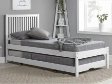 Birlea Birlea Buxton White Wooden Guest Bed Frame