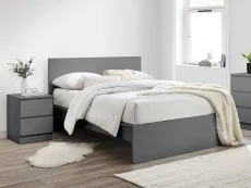 Birlea Furniture & Beds Birlea Oslo 5ft King Size Grey Wooden Bed Frame