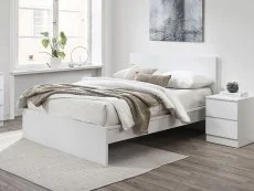 Birlea Furniture & Beds Birlea Oslo 5ft King Size White Wooden Bed Frame