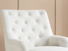 Birlea Padstow White Fabric Armchair