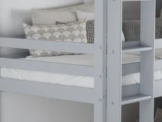 Birlea Furniture & Beds Birlea Tressa 3ft Grey Wooden Triple Bunk Bed Frame