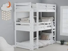 Birlea Birlea Tressa White Wooden Triple Bunk Bed Frame
