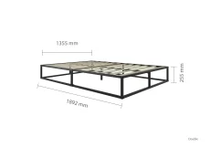 Birlea Furniture & Beds Birlea Soho Platform 4ft6 Double Black Metal Bed Frame