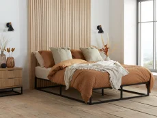 Birlea Furniture & Beds Birlea Soho Platform 5ft King Size Black Metal Bed Frame
