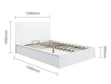 Birlea Birlea Oslo White Wooden Ottoman Bed Frame