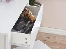 Birlea Birlea Evelyn White 1 Drawer Storage Dressing Table and Stool