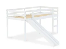 Birlea Birlea Frankie White Mid Sleeper Bed Frame with Slide
