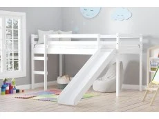 Birlea Birlea Frankie White Mid Sleeper Bed Frame with Slide