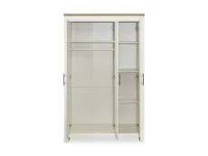 Birlea Furniture & Beds Birlea Highgate Cream and Oak 3 Door Mirrored Wardrobe