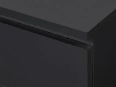Birlea Birlea Oslo Black 3 Drawer Chest of Drawers