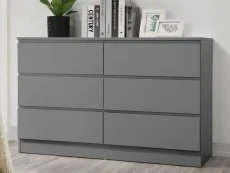 Birlea Birlea Oslo Grey 6 Drawer Chest of Drawers