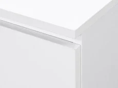 Birlea Birlea Oslo White 3 Drawer Bedside Table