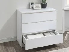 Birlea Birlea Oslo White 3 Drawer Chest of Drawers