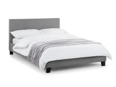 Julian Bowen Julian Bowen Rialto Grey Linen Fabric Bed Frame