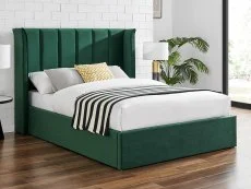 Limelight Limelight Sirius Emerald Green Fabric Ottoman Bed Frame