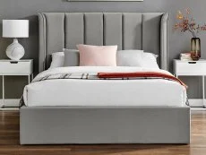 Limelight Limelight Sirius Silver Fabric Ottoman Bed Frame